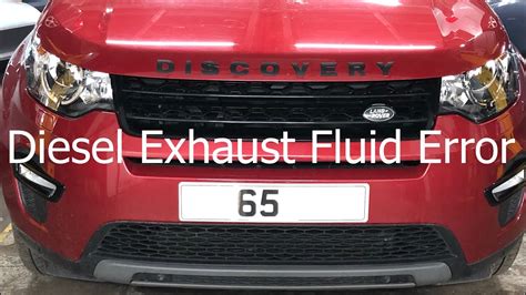 Sticky <strong>Incorrect diesel exhaust fluid quality detected</strong>. . Incorrect diesel exhaust fluid quality detected land rover discovery